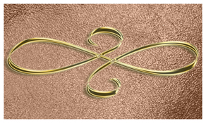 DNSEMP-C-601-GD-SH-BZ Gold Scroll Shimmer Bronze